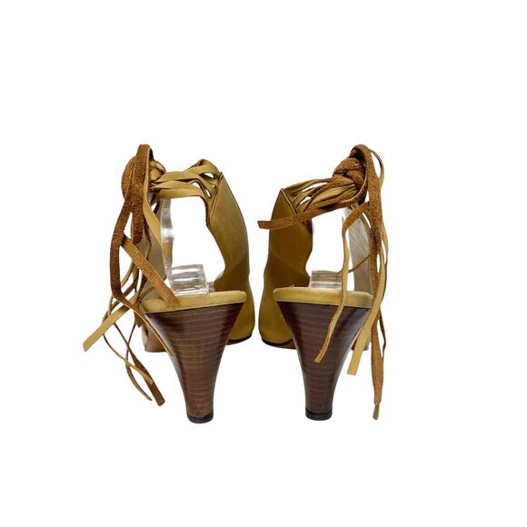 Vintage Tokio Kumagai Womens Size Leopard Print Fur Tip Slingback Heels - Picture 7 of 9